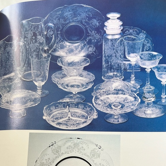 Vintage Heisey Crystal Orchid Etch Salver Platter Ruffled Beaded & Rolled Edge - Picture 15 of 15